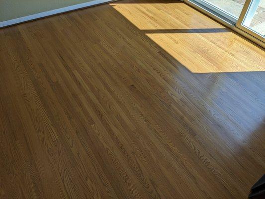 After: Floor in dining area