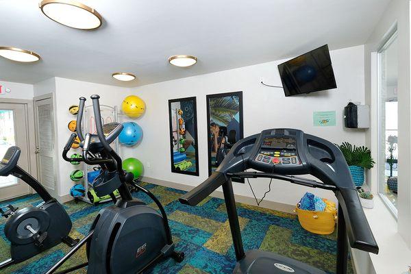 New equipment at the Gym at Watermarc Apartments