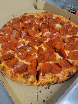 authentic hand tossed Pizza and Buffalo wings