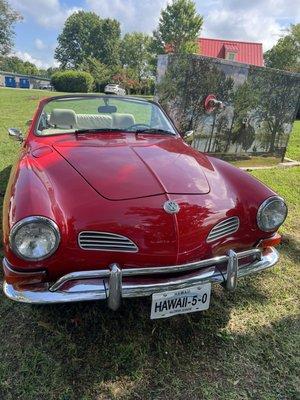 Honey karmann ghia, I vacuum out occasionally! Thanks Moster Car Wash!!