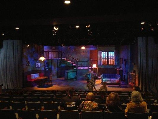 The set for "The Foreigner!"