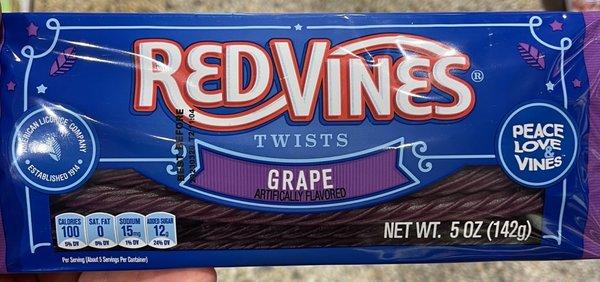 Purple Red Vines.   Hard to beat.