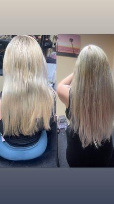 Tape in hair extensions