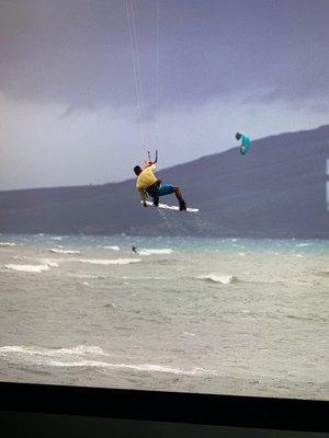 Kitesurfing