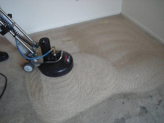 Some carpets require a little more TLC. Restoring carpets to like NEW