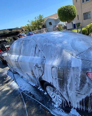 Busy at home or at work? We got your back because we bring the carwash to you!