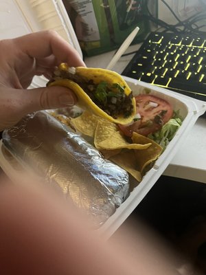 Burrito and Taco Combo