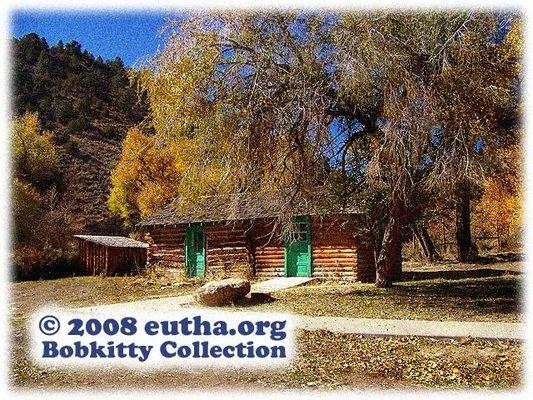 The historic Johnstun cabin in Nine Mile Canyon.