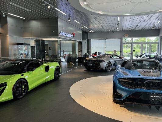 inside look at the showroom.