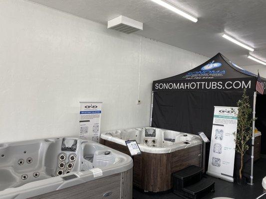 Large selection of Dimension One hot tubs