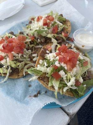 Beef Tostados were the best