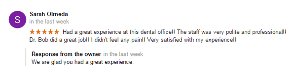 We love reviews!