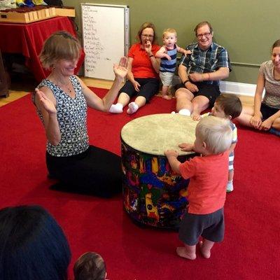 Drumming with Miss Amy!