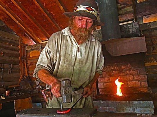 We have a fully functioning blacksmith shop used during various events.