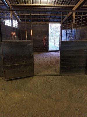 We have 10'x12' stalls with 10'x16' runouts available for just $585 per month!