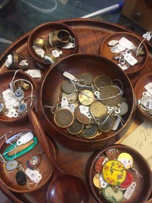 Pendants at cash register