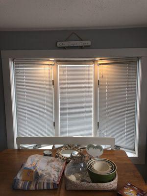 No job to small. two led recessed lights in bay window