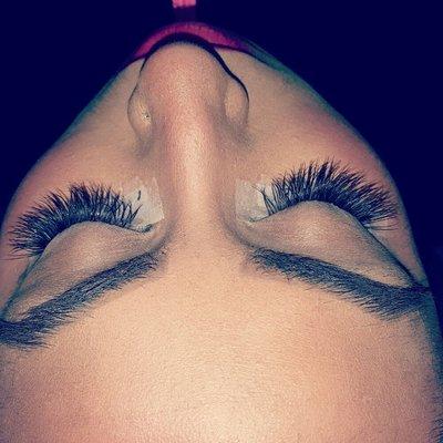 Mink Individual Eyelash Extensions done by Cametra...