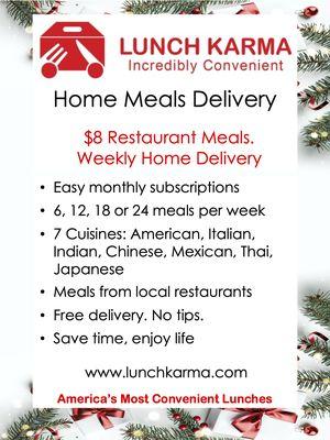 Lunch Karma weekly home meals delivery