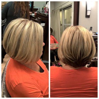 Partial highlight, cut and style