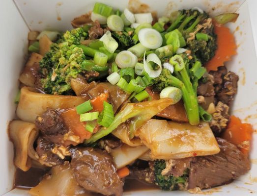 Beef Pad See Ew (the menu doesn't mention the green onion they put on top)