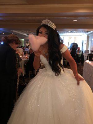 Cotton candy at our wedding.