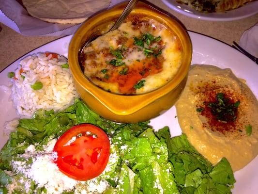 Meat Moussaka Dinner. Delicious.