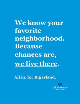 We are good friends and neighbors. We live, work, and play here. #WeAreWindermere