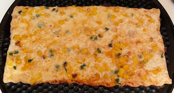 Take and Bake Mexican Street Corn Flatbread. Pretty good.