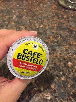 they serve Cafe Bustelo my fave Cuban coffee