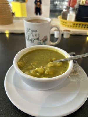 Special split pea soup one of a kind