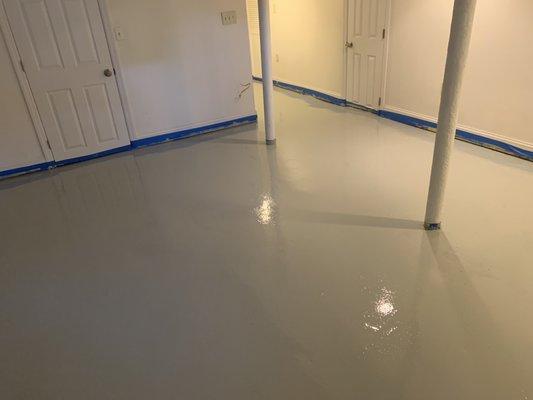 Silver Grey Basement Floor