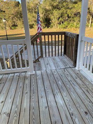 Before porch stained