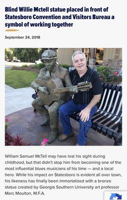 Blind Willie McTell statue