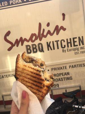 Brisket grilled cheese