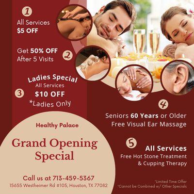 Grand Opening Special