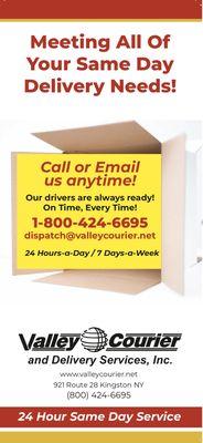 Valley Courier & Delivery Inc