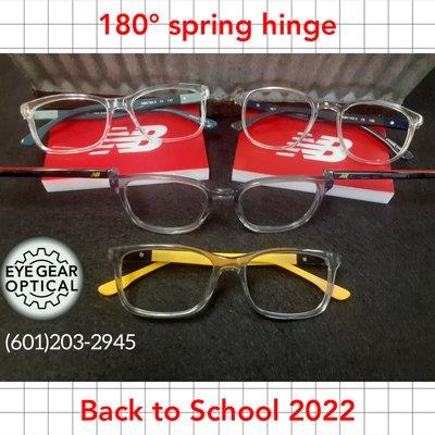 The New Balance 180° flex hinge is the right choice for your active kids. We will comfortably fit the eyeglasses to your kids & your budget.