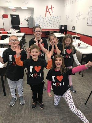 These Students LOVE to wear their Mathnasium gear!!