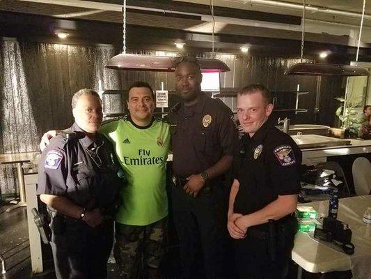 American Paratus Security Agency providing security for comedian Carlos Mencia at the Harker Heights E-Center.