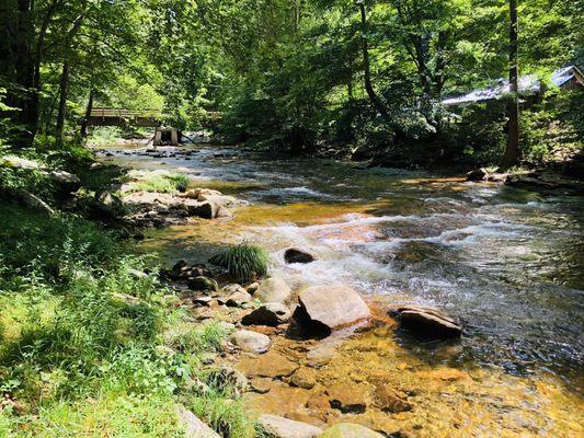 Bubbling creek, just a few feet from your campsite