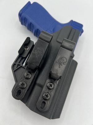 We manufacture and design custom kydex holsters to your specifications