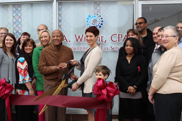 A. Wright, CPA ribbon cutting ceremony - Friday, January 23, 2015