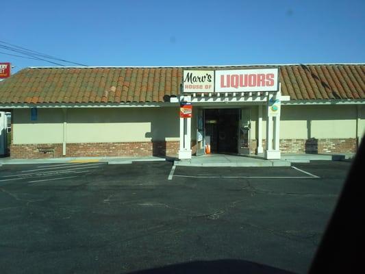 Marv's House of Liquor Store Front, Old Town Center, Newark, CA.