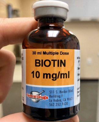 Biotin Injections for improved hair, skin, and nails.