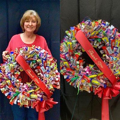 Large candy wreaths!