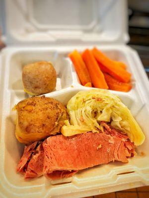 Corned Beef dinner for St Patrick's Day