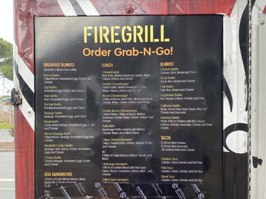 Partial Menu