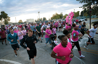 Get active in the fight against breast cancer.