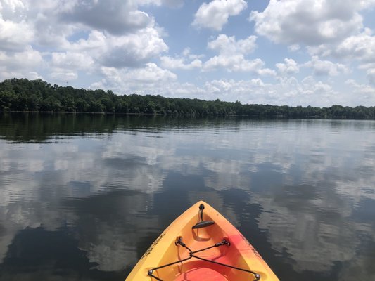 Kayaking at the Dam.